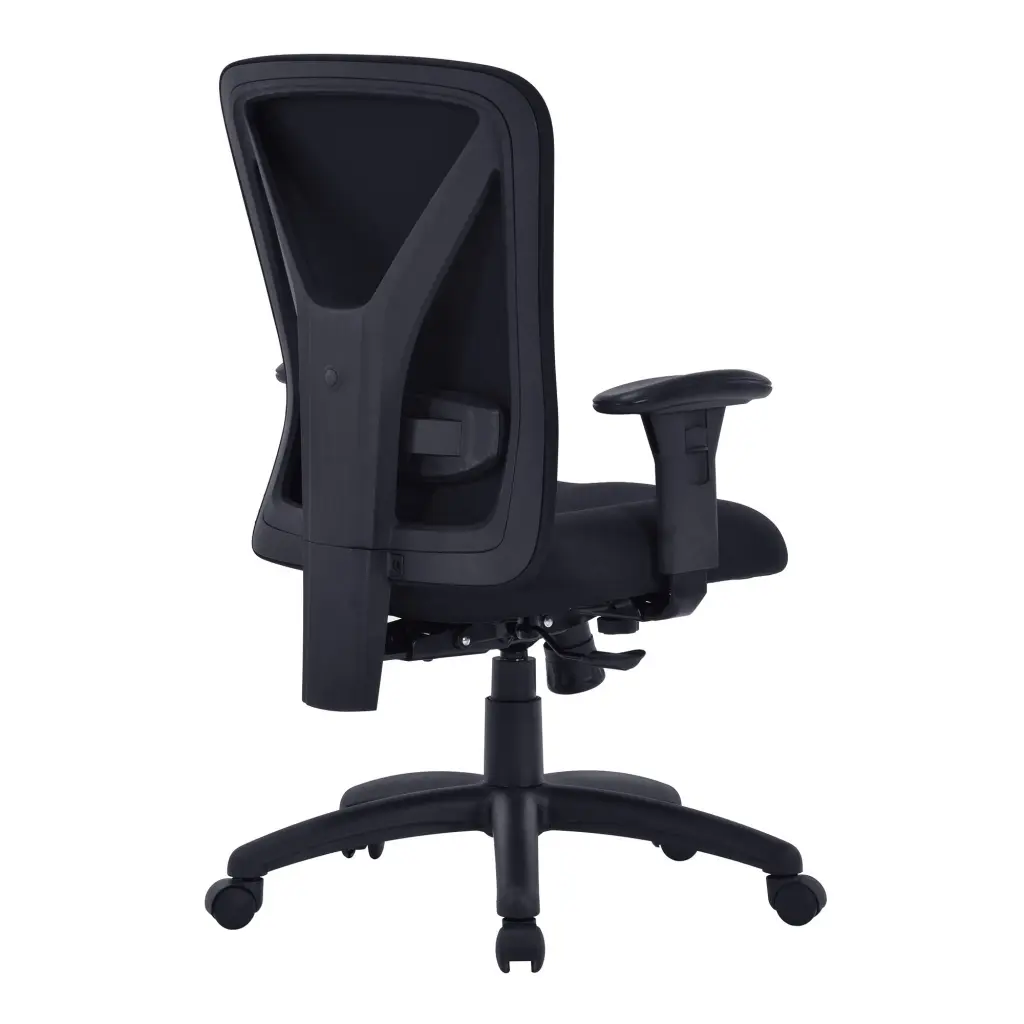 Nautilus Designs Fortis Bariatric Fabric Task Operator Office Chair With Integrated Lumbar Support Black - BCF/K360/BK