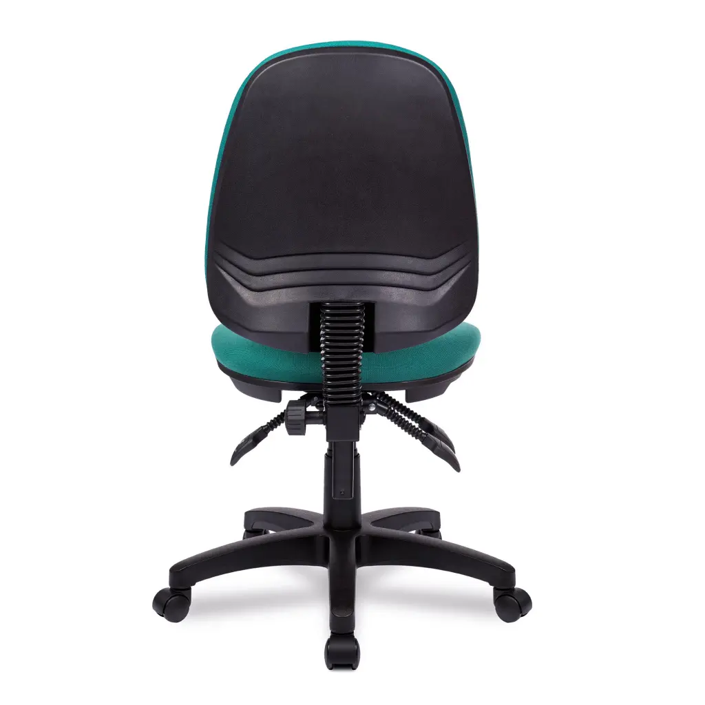 Nautilus Designs Java 300 Medium Back Synchronous Triple Lever Fabric Operator Office Chair Without Arms Green - BCF/P606/GN