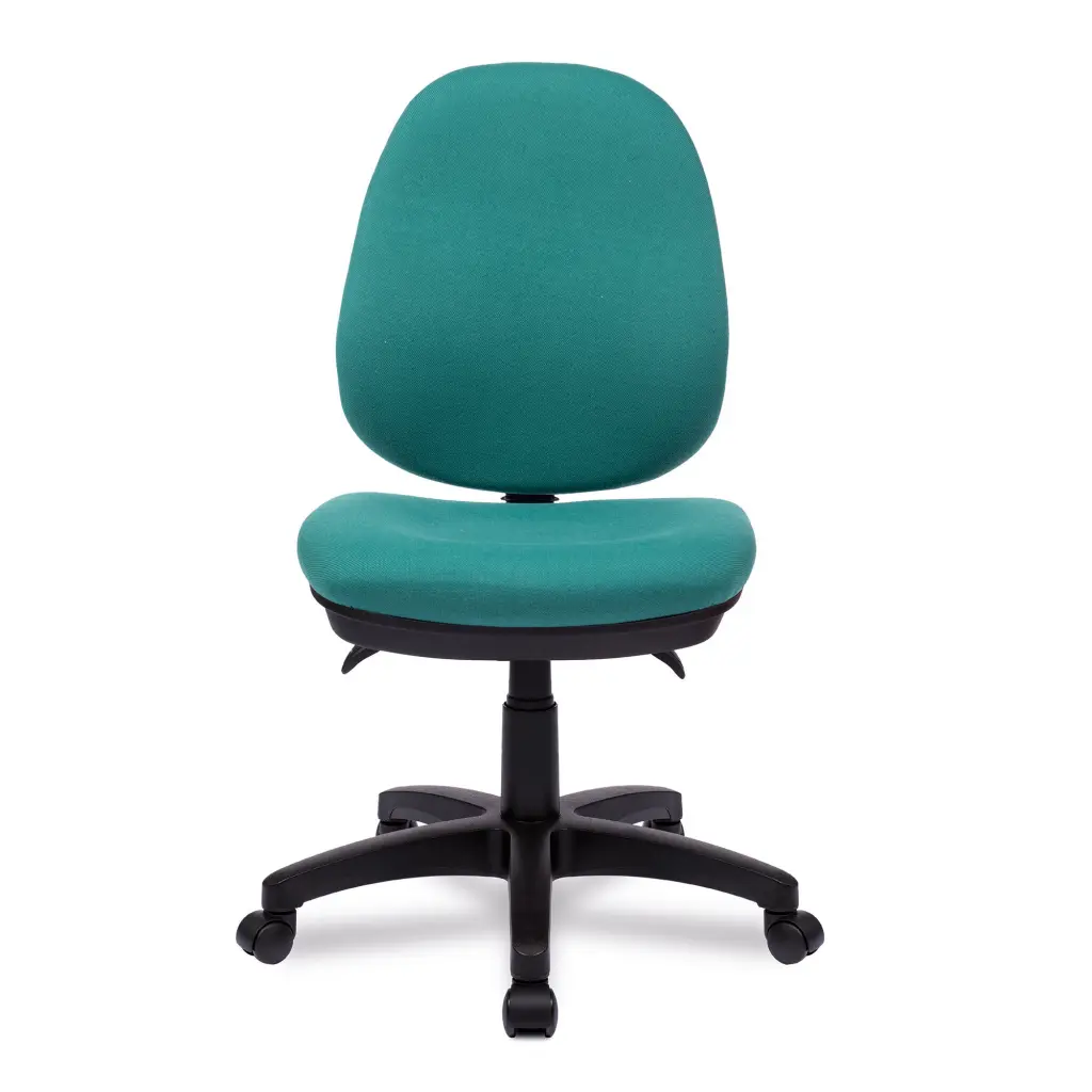 Nautilus Designs Java 300 Medium Back Synchronous Triple Lever Fabric Operator Office Chair Without Arms Green - BCF/P606/GN