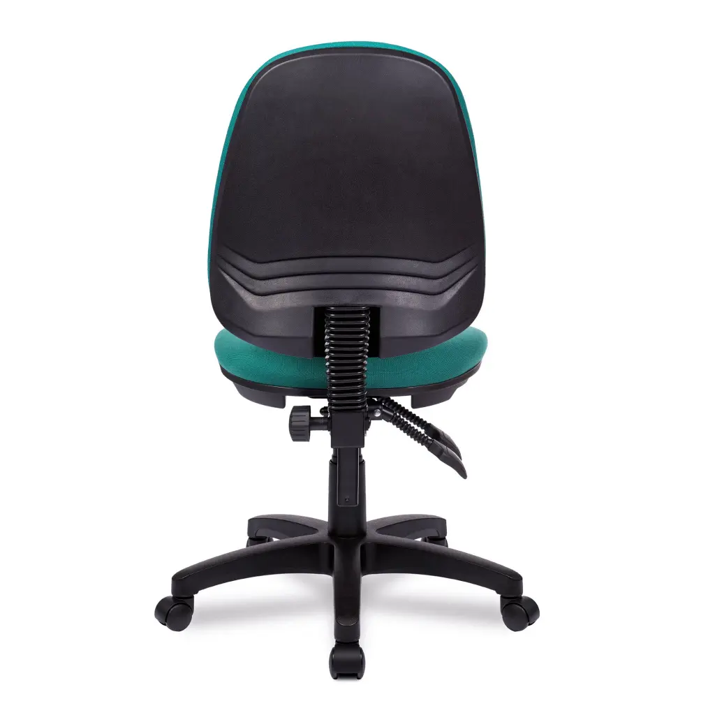 Nautilus Designs Java 200 Medium Back Twin Lever Fabric Operator Office Chair Without Arms Green - BCF/P505/GN