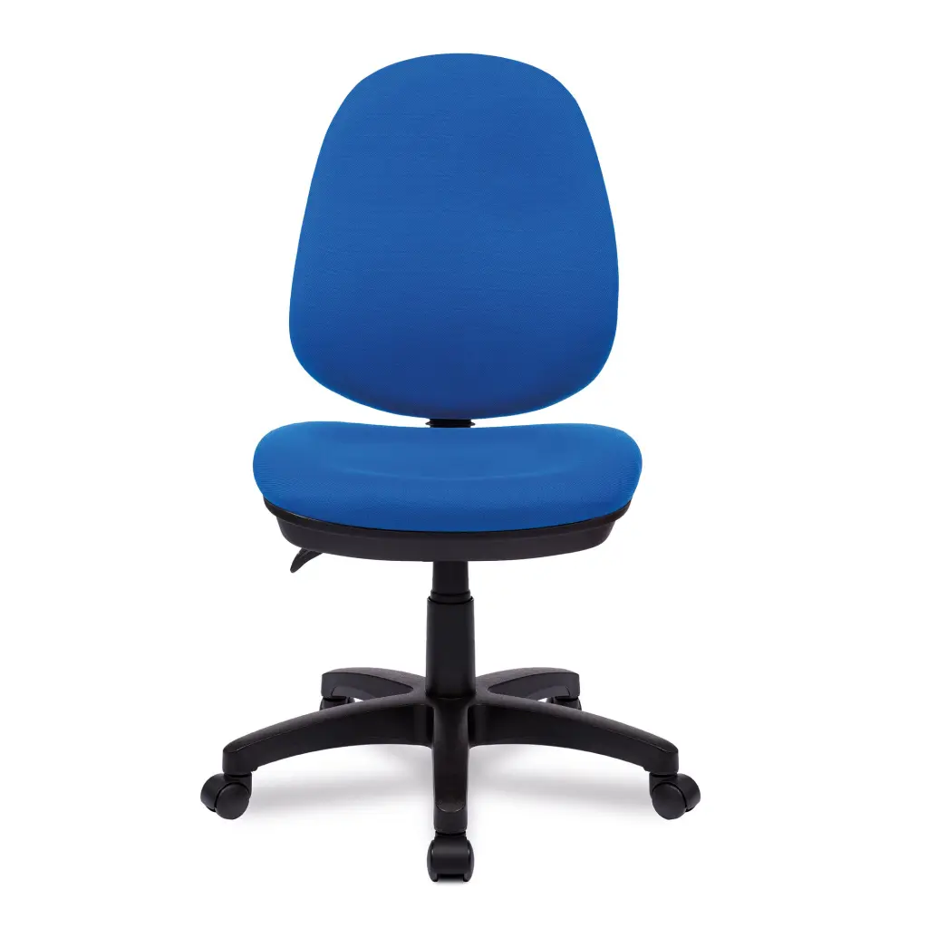 Nautilus Designs Java 200 Medium Back Twin Lever Fabric Operator Office Chair Without Arms Blue - BCF/P505/BL