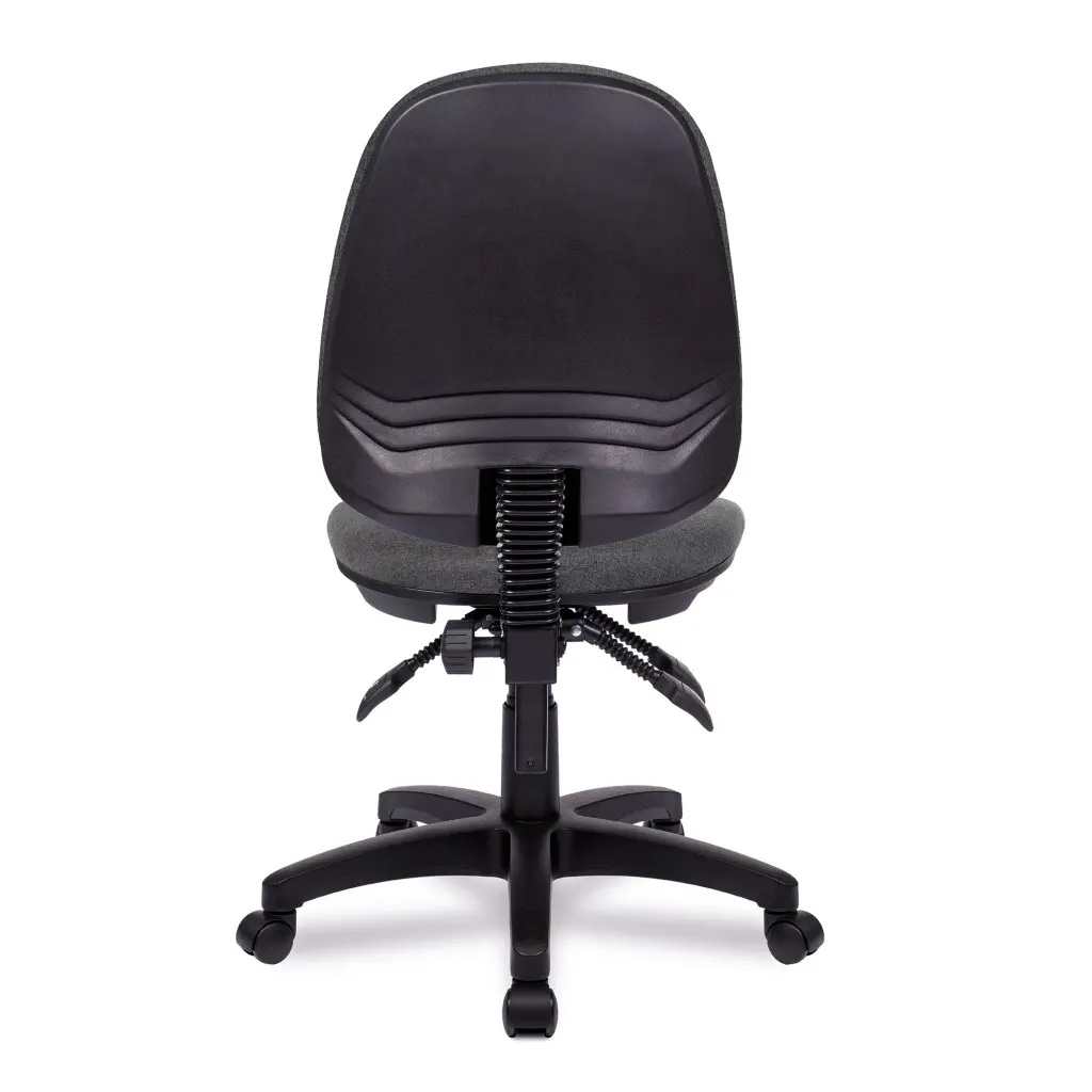 Nautilus Designs Java 300 Medium Back Synchronous Triple Lever Fabric Operator Office Chair Without Arms Grey - BCF/P606/GY