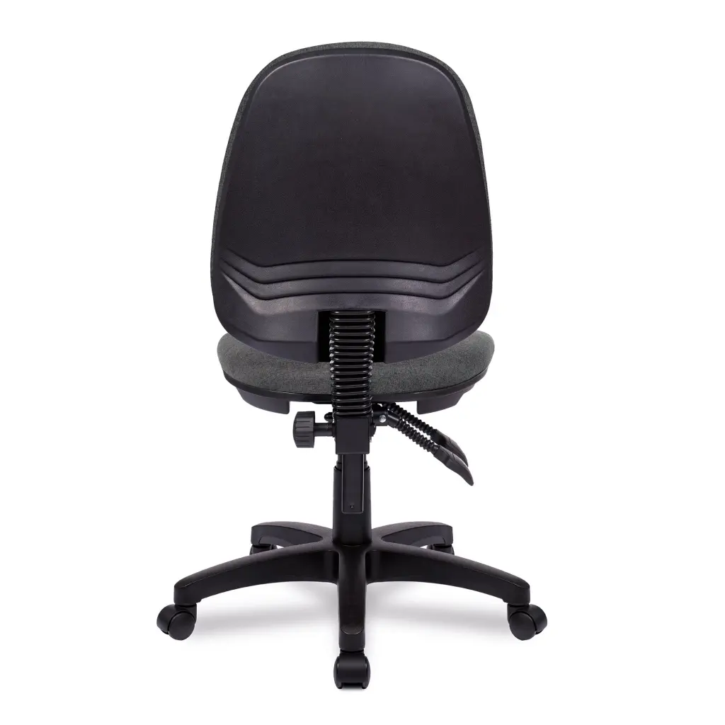 Nautilus Designs Java 200 Medium Back Twin Lever Fabric Operator Office Chair Without Arms Grey - BCF/P505/GY