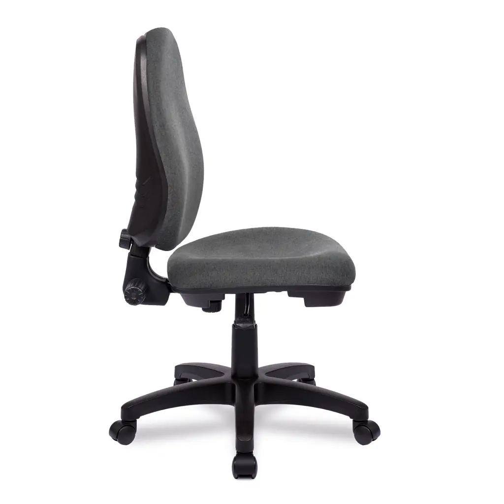 Nautilus Designs Java 100 Medium Back Single Lever Fabric Operator Office Chair Without Arms Grey - BCF/I300/GY