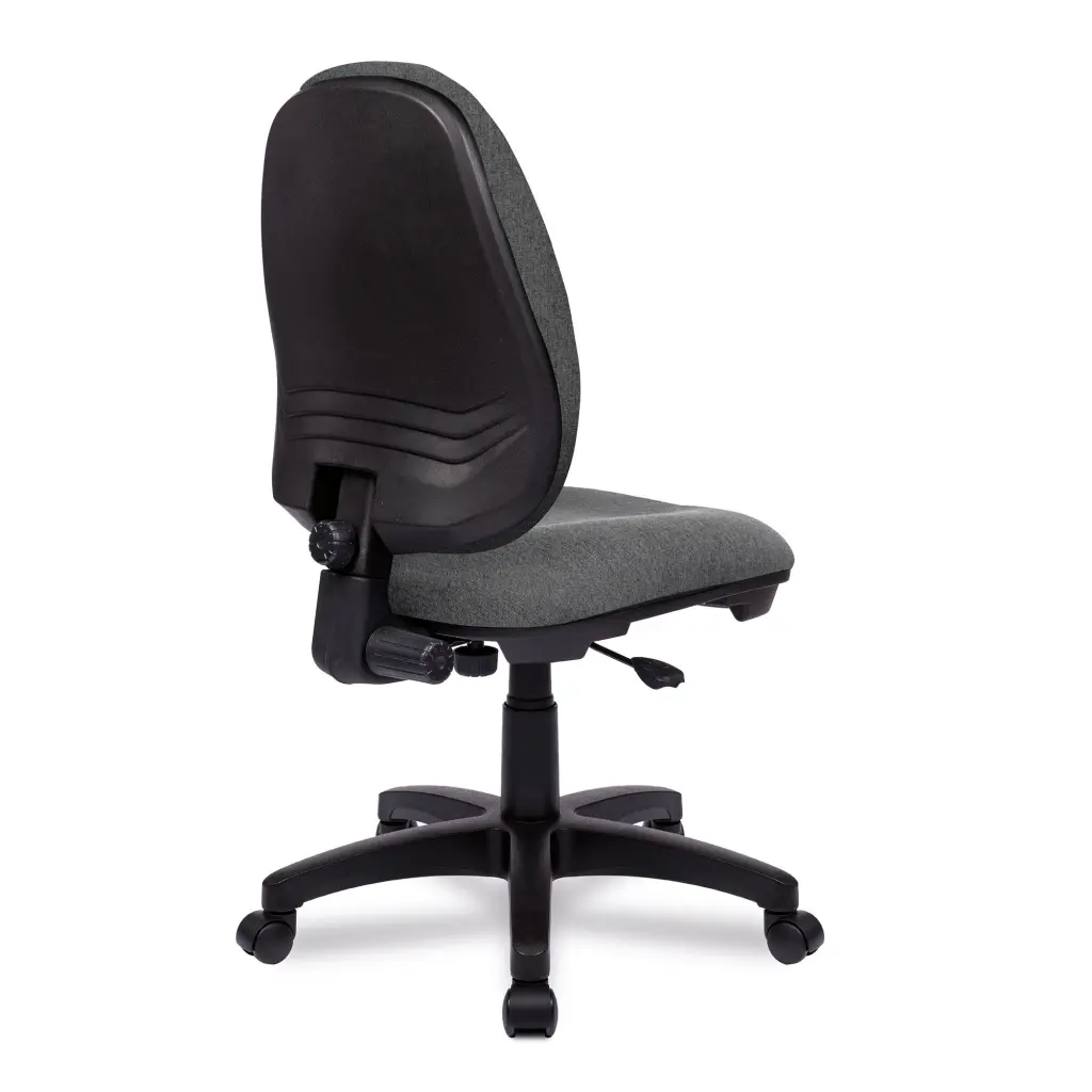 Nautilus Designs Java 100 Medium Back Single Lever Fabric Operator Office Chair Without Arms Grey - BCF/I300/GY