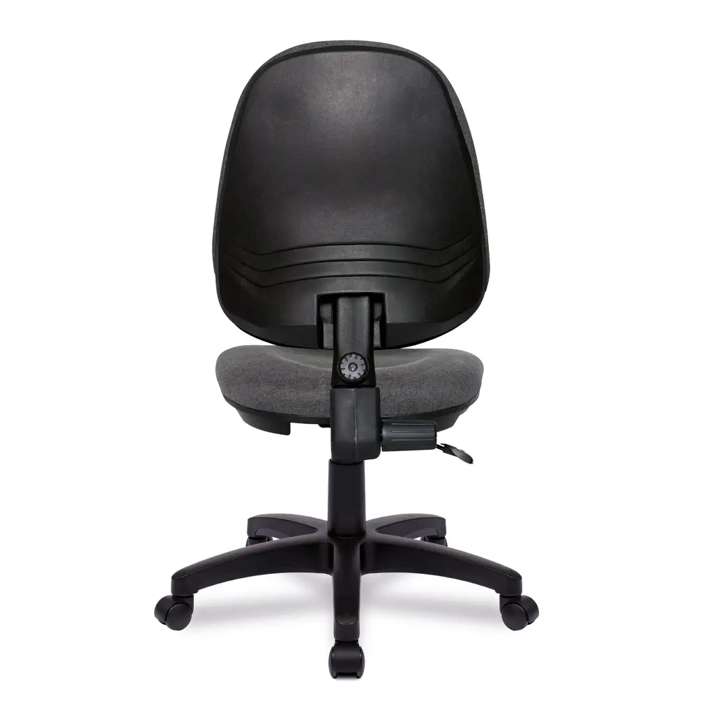 Nautilus Designs Java 100 Medium Back Single Lever Fabric Operator Office Chair Without Arms Grey - BCF/I300/GY