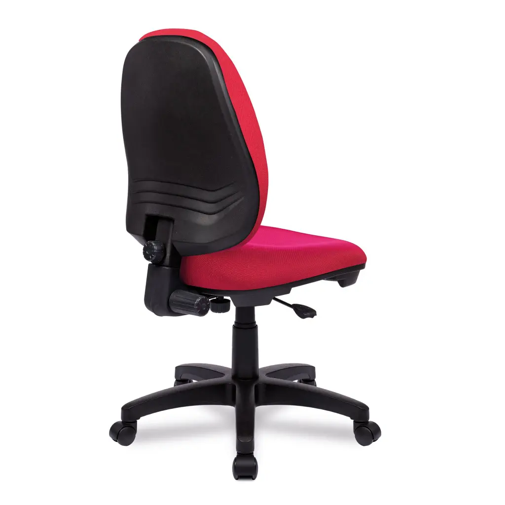 Nautilus Designs Java 100 Medium Back Single Lever Fabric Operator Office Chair Without Arms Red - BCF/I300/RD