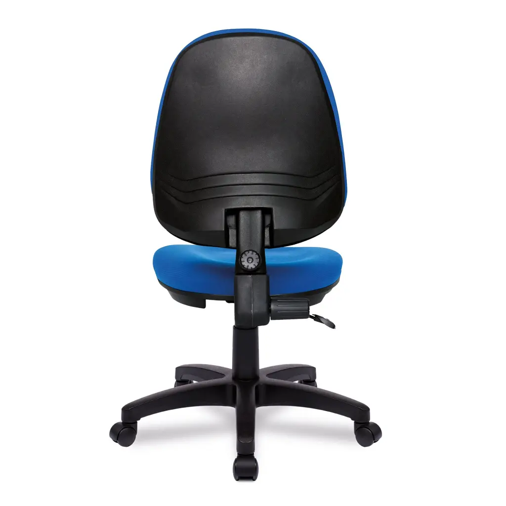 Nautilus Designs Java 100 Medium Back Single Lever Fabric Operator Office Chair Without Arms Blue - BCF/I300/BL