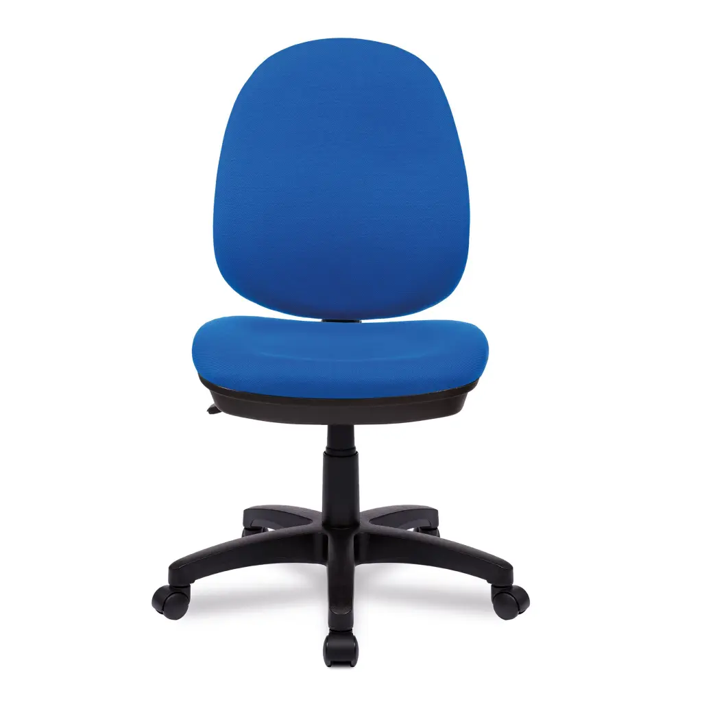 Nautilus Designs Java 100 Medium Back Single Lever Fabric Operator Office Chair Without Arms Blue - BCF/I300/BL