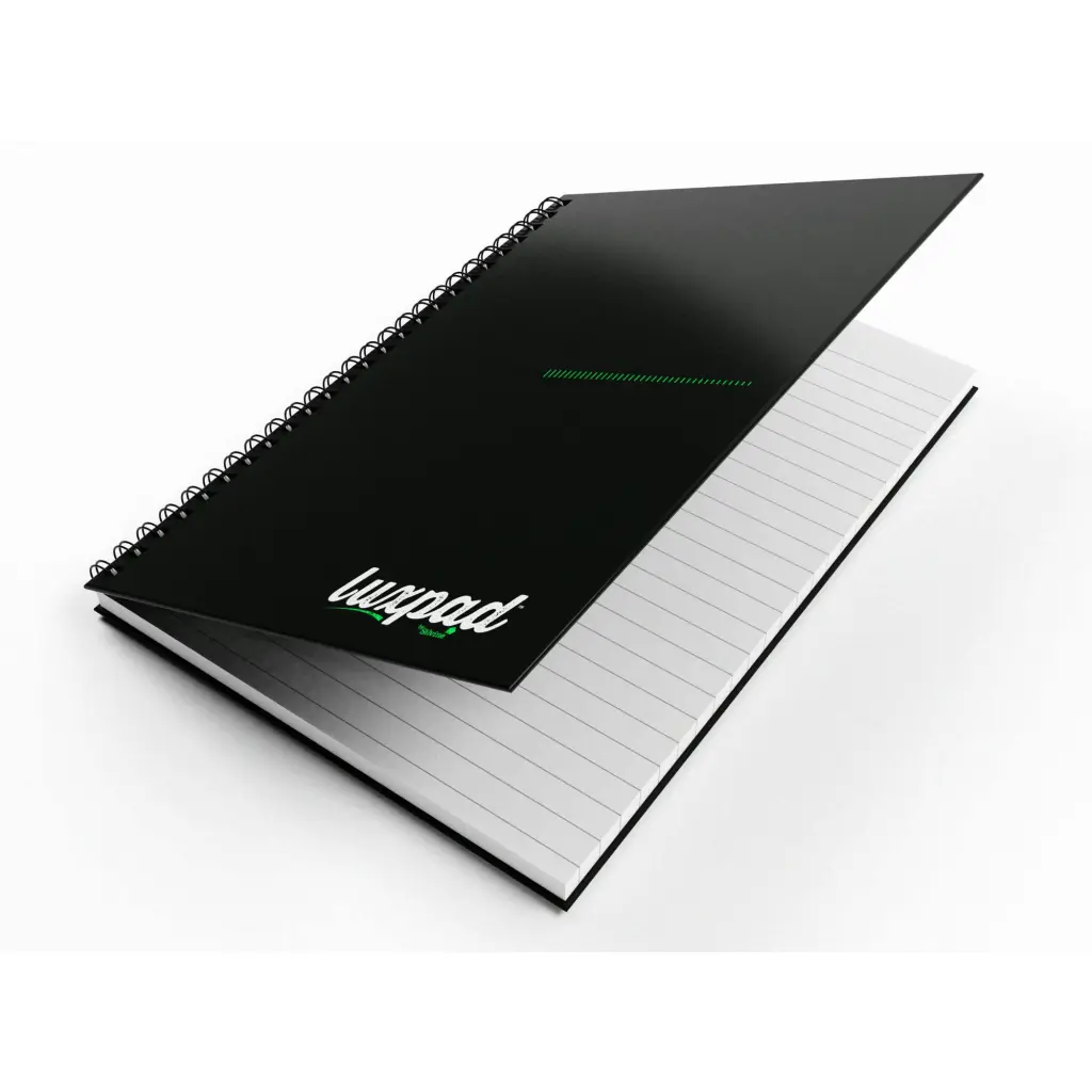 Silvine Luxpad Recycled Twin Wire Hardback Notebook A5 140 Page Ruled 100% Recycled Paper Black (Pack 5) - THBPINA5RE