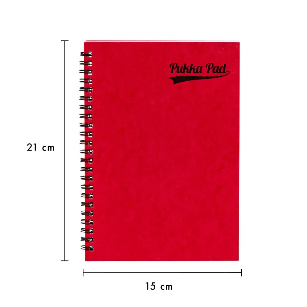 Pukka Pads Pressboard Pad A5 Wirebound Sidebound 120 Pages Feint Ruled Paper Assorted Colours (Pack 10) - 7270-PRS