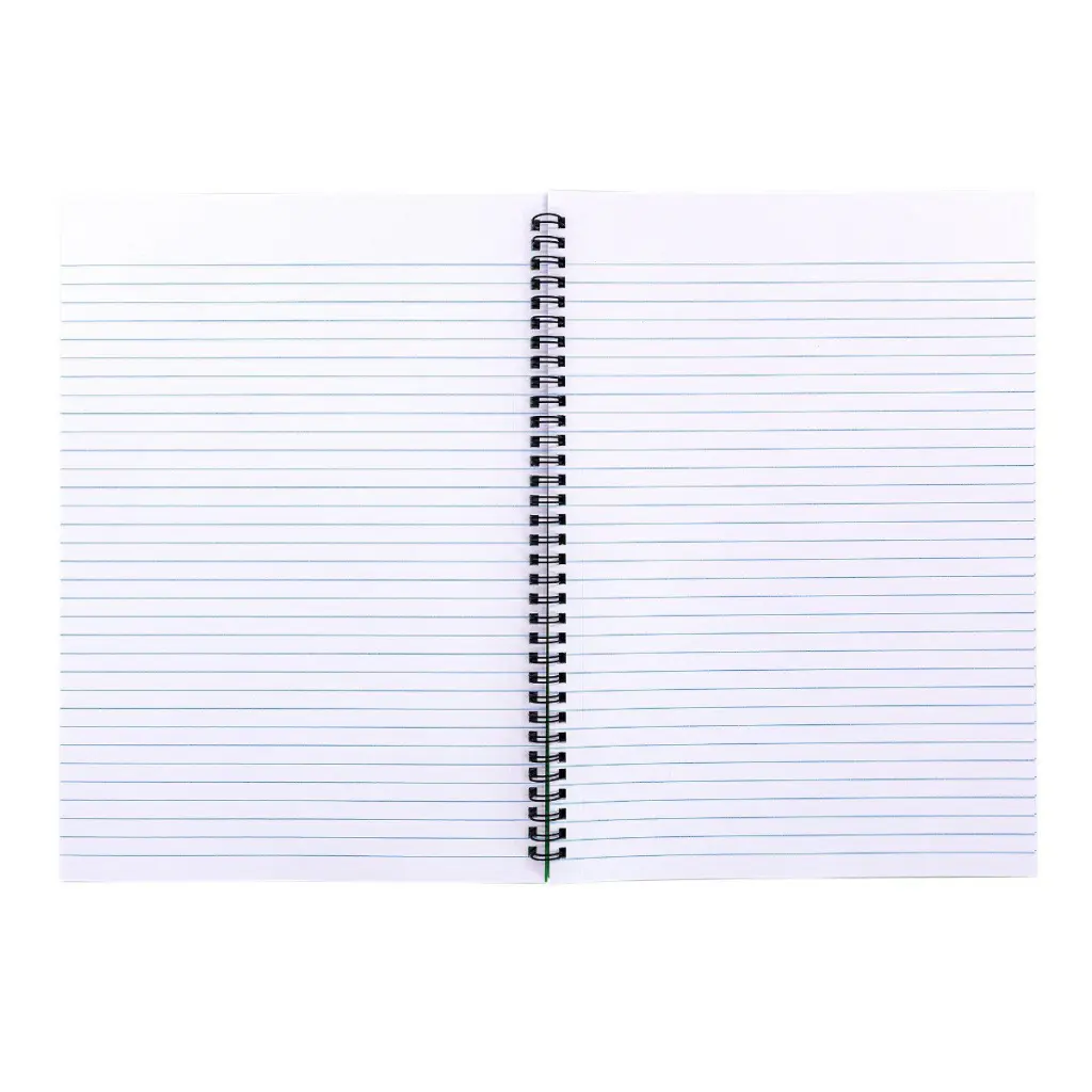 Pukka Pads Pressboard Pad A4 Wirebound Sidebound 120 Pages Feint Ruled Paper Black (Pack 10) - 7277-PRS