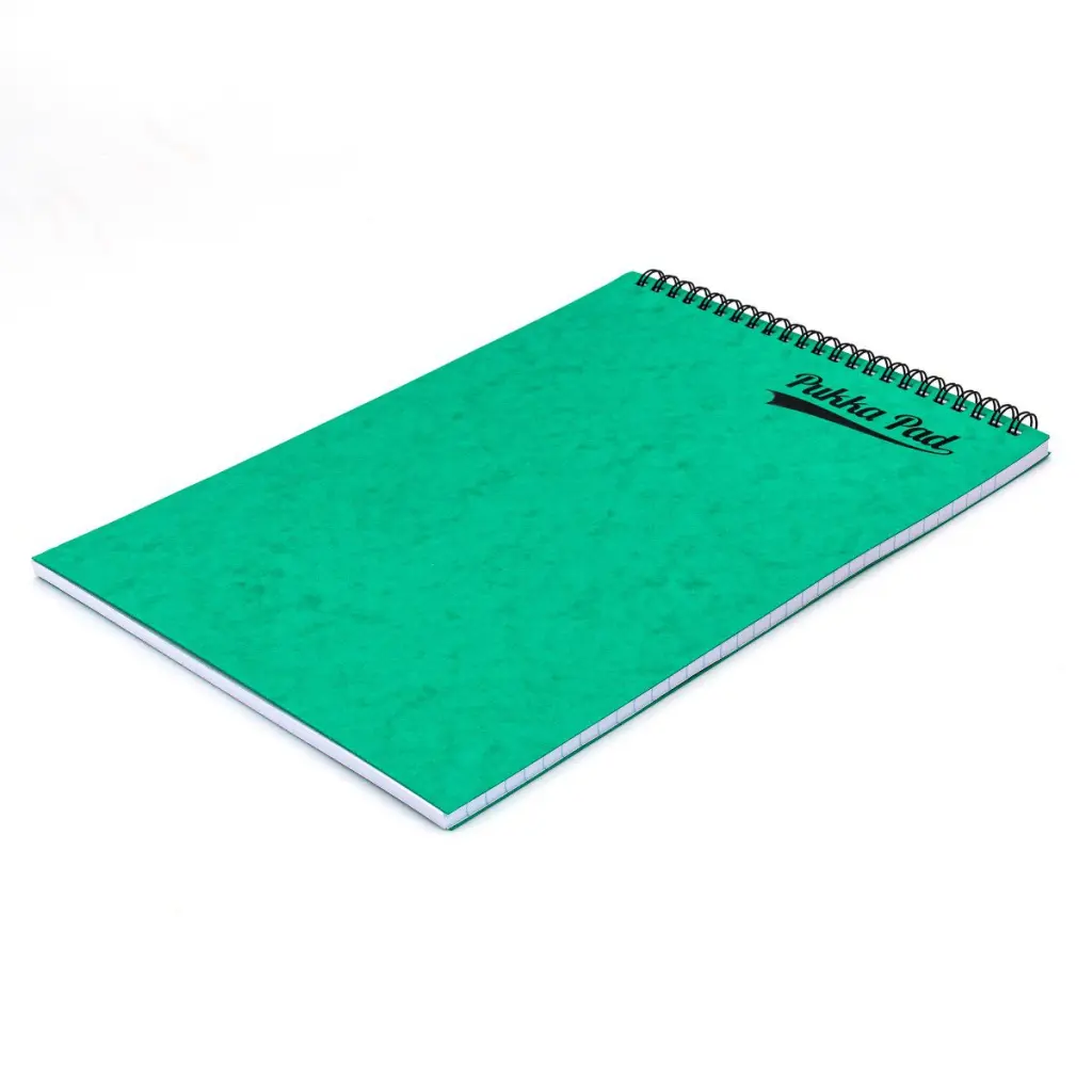 Pukka Pads Pressboard Pad A4 Wirebound Topbound 120 Pages Feint Ruled Paper Assorted Colours (Pack 10) - 7269-PRS