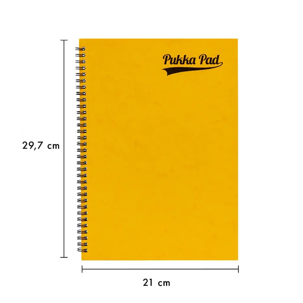 Pukka Pads Pressboard Pad A4 Wirebound Sidebound 120 Pages Feint Ruled Paper Assorted Colours (Pack 10) - 7267-PRS