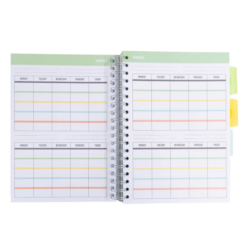 Pukka Pads Study Book B5 181 x 257mm 4 Coloured Dividers 3 Paper Types Includes Revision Cards Grey (Pack1) - 9824-STU