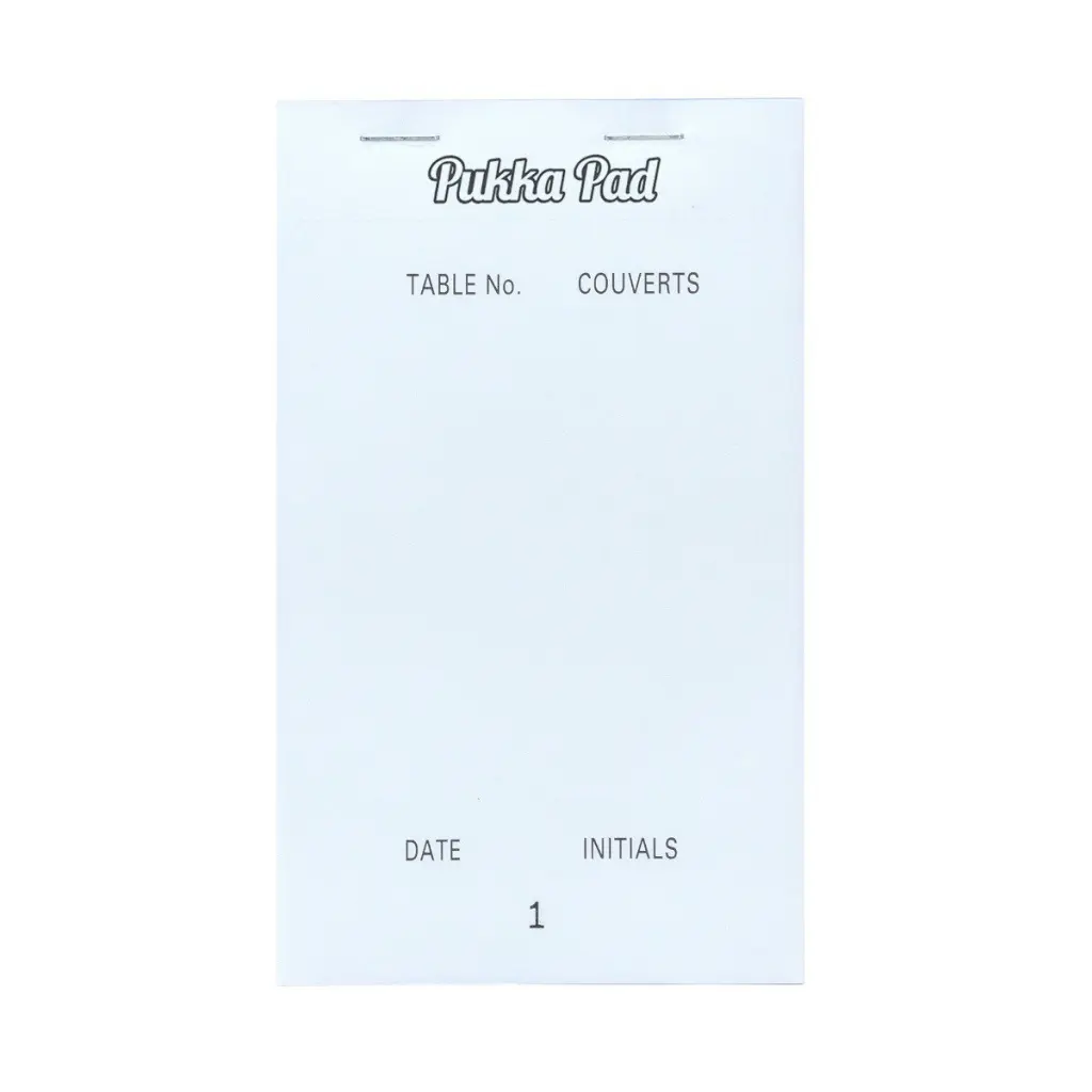 Pukka Pads Restaurant Pad NCR Triplicate Numbered Pages 95mm x 165mm White (Pack 5) - 7075-RES