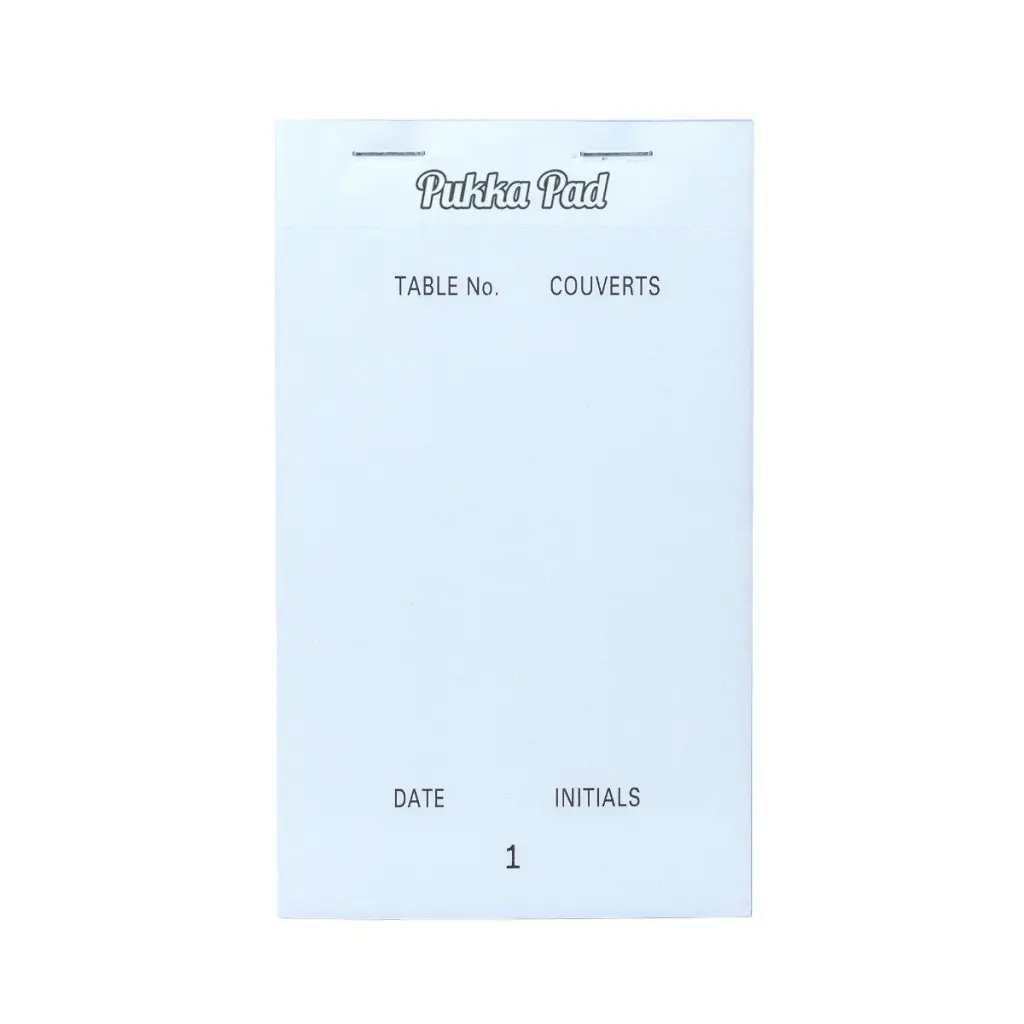 Pukka Pads Restaurant Pad NCR Duplicate Numbered Pages 95mm x 165mm White (Pack 5) - 7074-RES