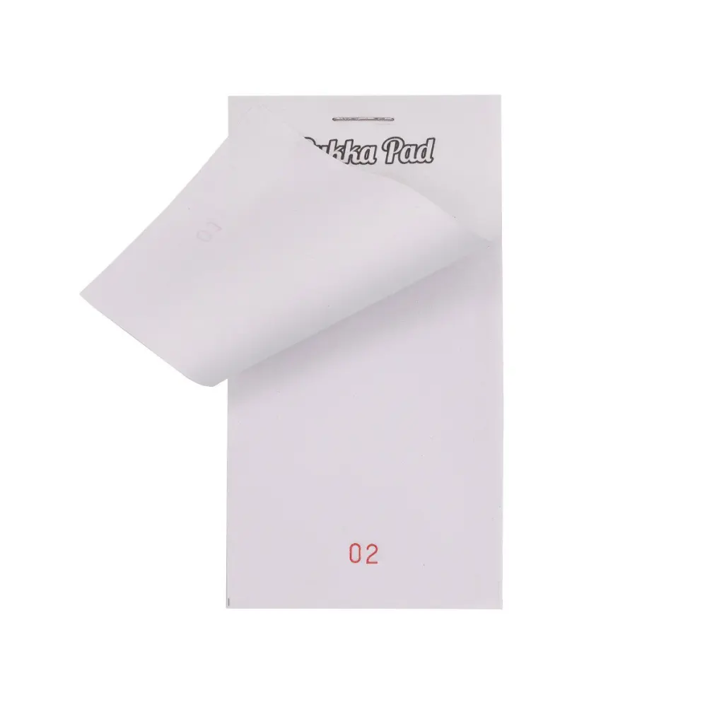 Pukka Pads Restaurant Pad Single Part Numbered Pages 64mm x 127mm White (Pack 5) - 7076-RES