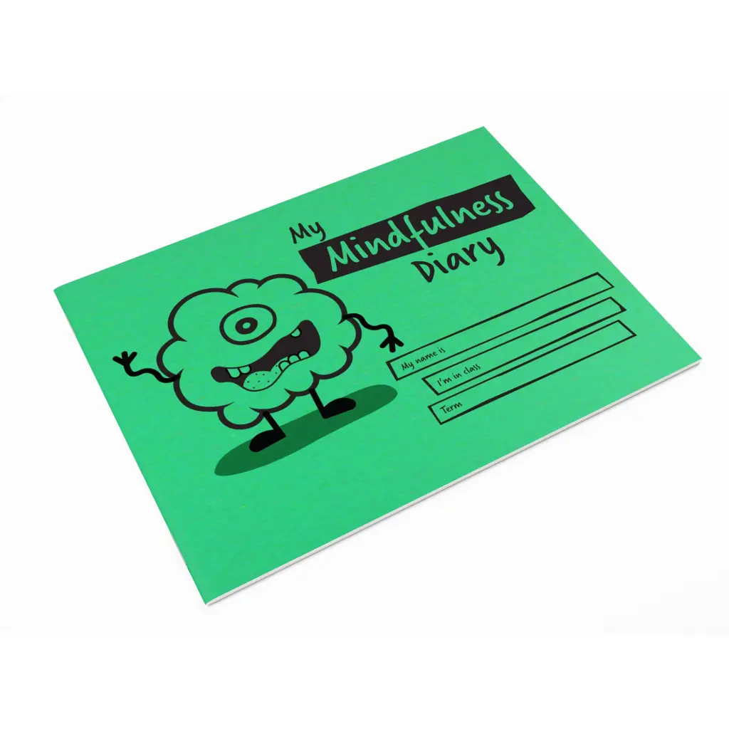 Silvine Childrens Primary Mindfulness Journal A5 With Printed Layout 32 Page Green (Pack 30) - EX233