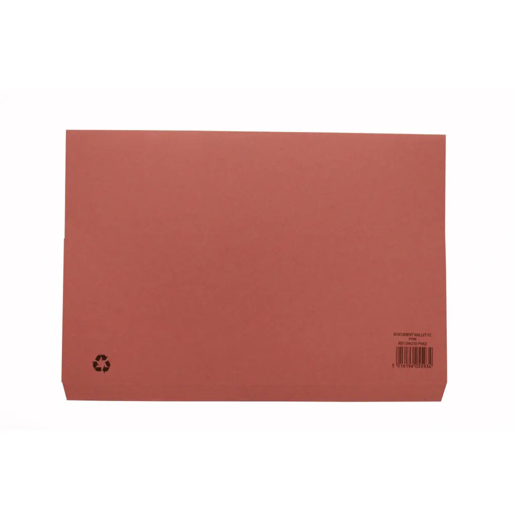 Guildhall Document Wallets 250gsm Pink PK50 - DW250-PNKZ