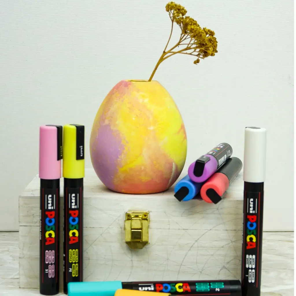 Posca PC-5M Paint Marker Water Based Medium Line Width 1.8 mm - 2.5 mm Straw Yellow (Single Pen) - 286765000