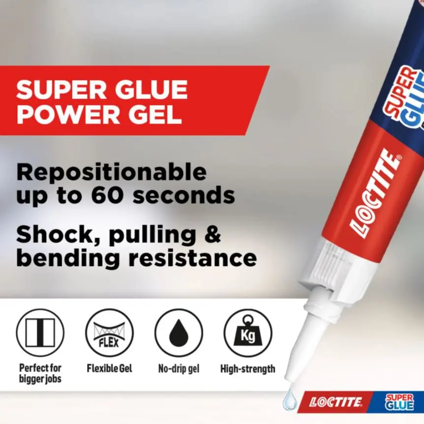 Loctite Extreme All Purpose Adhesive Glue Gel Non-Drip 20g - 2820793