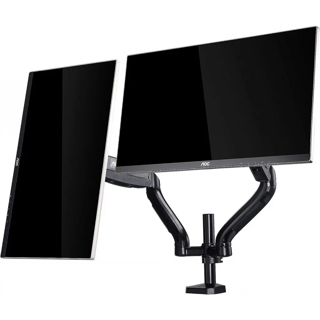 AOC AD110D0 Dual Monitor Mount with Adjustable Arms for 13 to 31.5 Inch Monitors