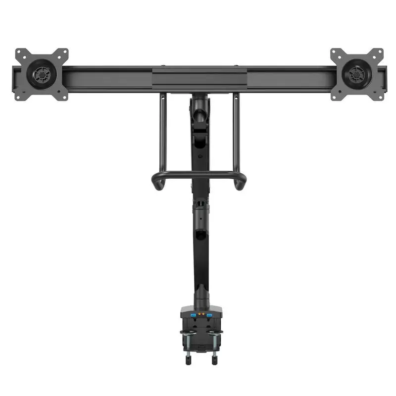 StarTech.com 17 to 32 Inch Display Desk Mount Dual Monitor Arm with USB and Audio