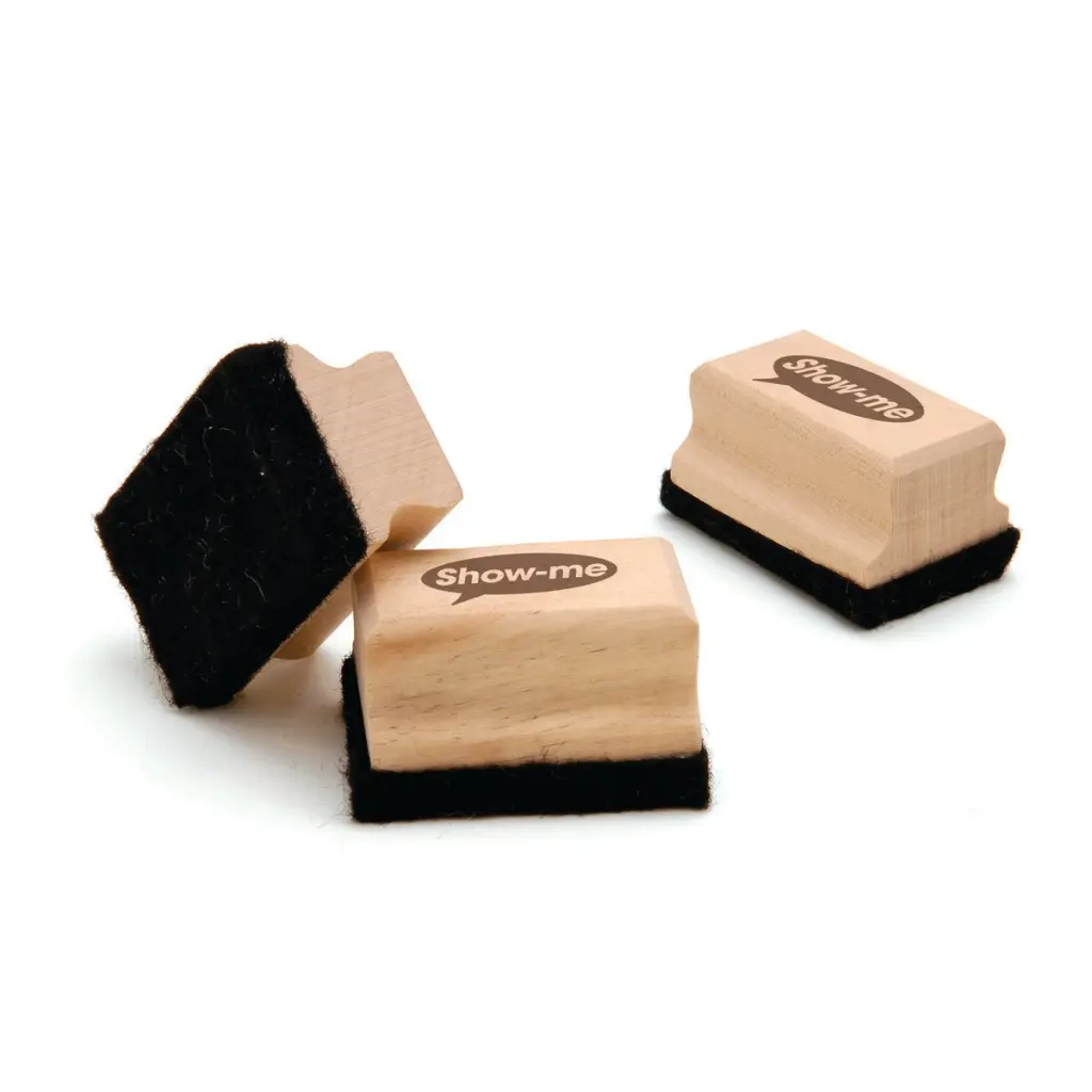 Show-me Mini Wooden Whiteboard Erasers PK30 - WME30