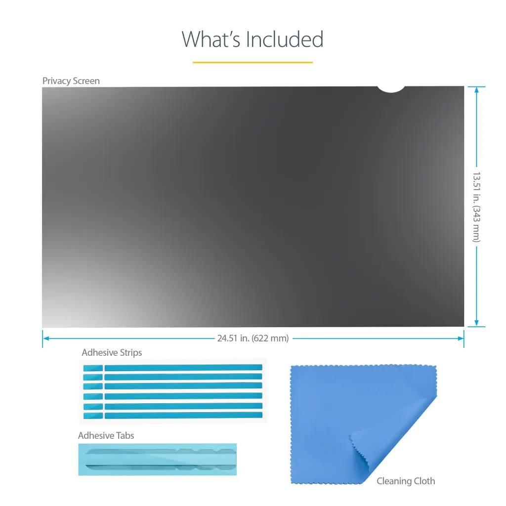 StarTech.com 28 Inch Anti-Glare Blue Light Reducing Monitor Privacy Screen