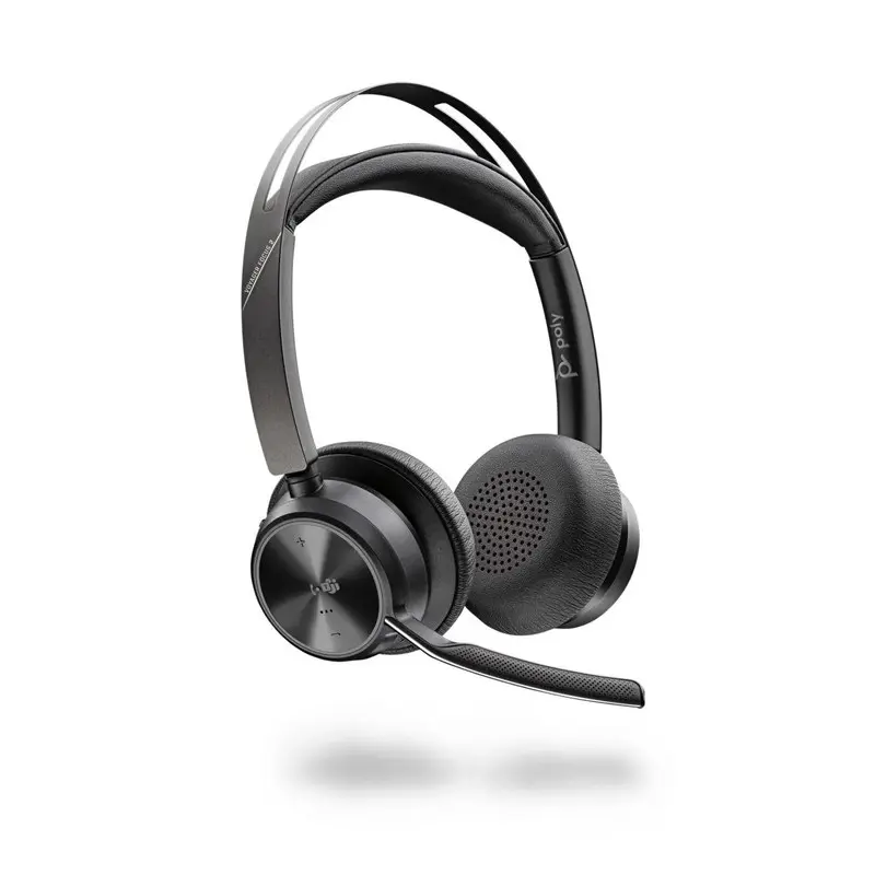 HP Poly Voyager Focus 2 Bluetooth Microsoft Teams Certified USB-A Headset with Charging Stand