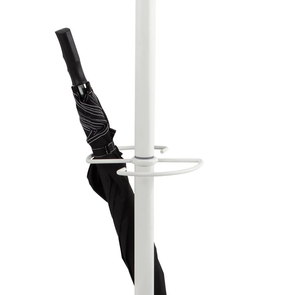 Alba Music Coat Stand 6 Pegs Wood and White - PMMUSIC BC