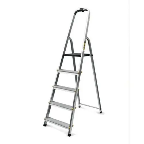 Slingsby Aluminium 5 Tread Platform Step Ladder (Platform Sits 980mm Above The Floor) 150Kg Capacity - 405007