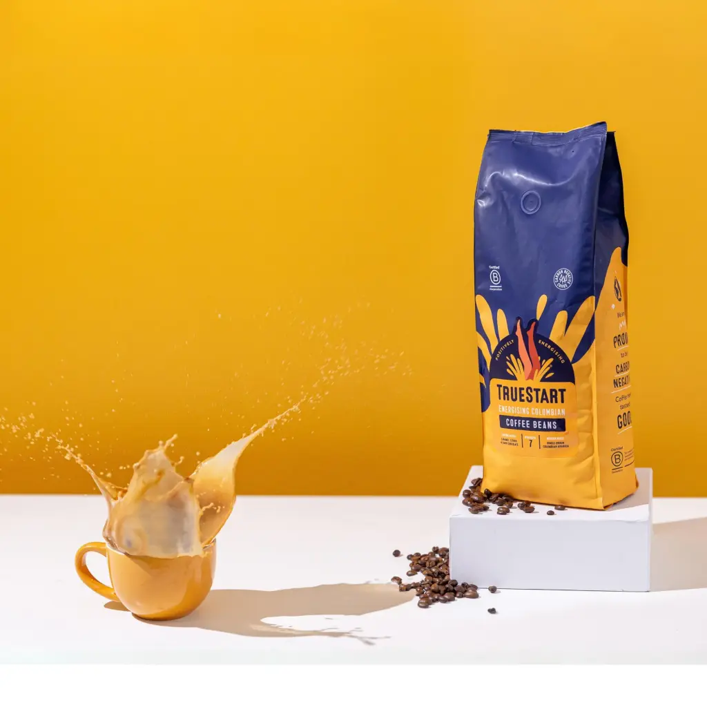 TrueStart Coffee - Energising Colombian Beans 1kg Bag - HBECBE1KG