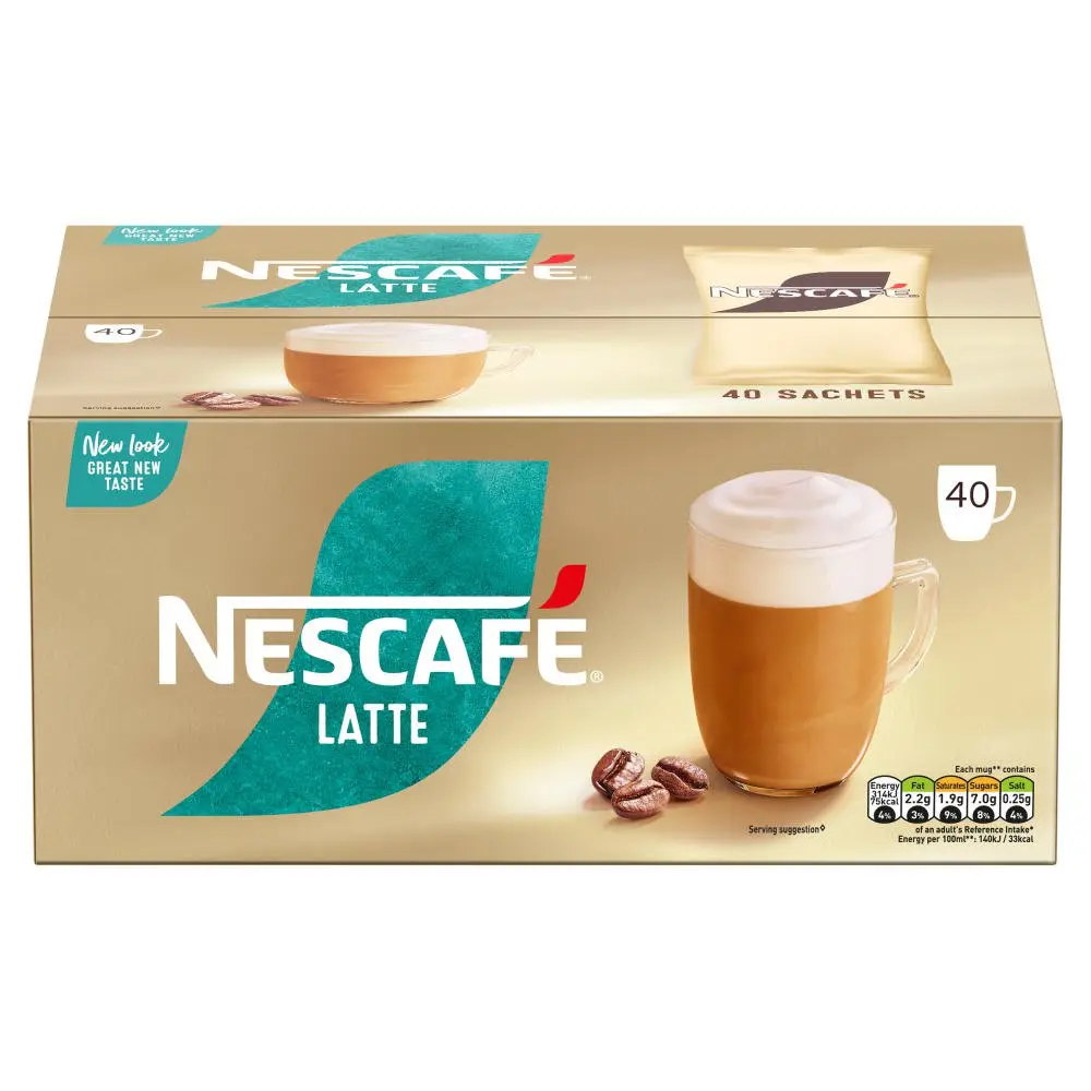 Nescafe Latte Instant Coffee Sachets 1.8g (Pack 40) - 12579323