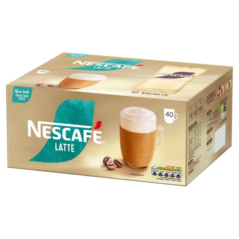 Nescafe Latte Instant Coffee Sachets 1.8g (Pack 40) - 12579323