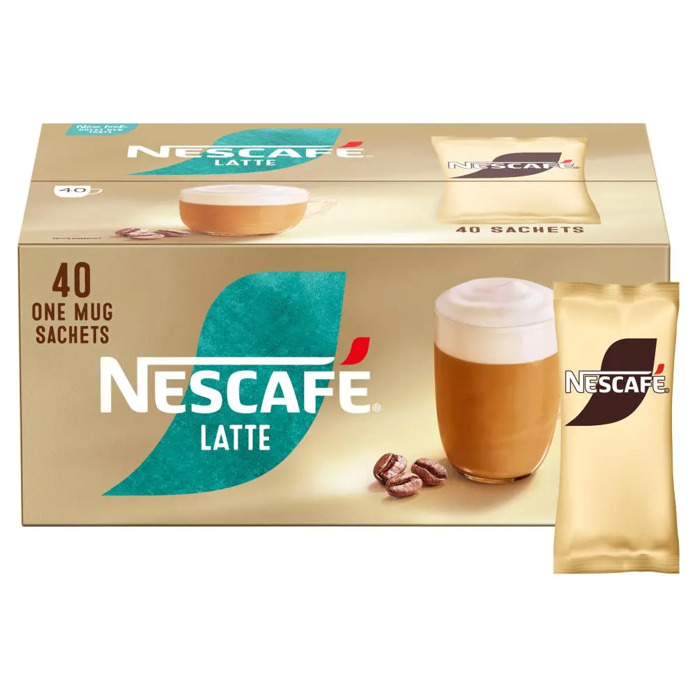 Nescafe Latte Instant Coffee Sachets 1.8g (Pack 40) - 12579323