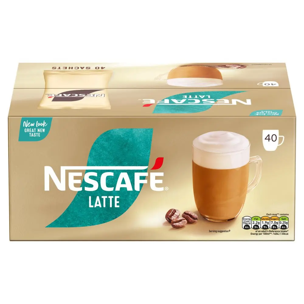 Nescafe Latte Instant Coffee Sachets 1.8g (Pack 40) - 12579323