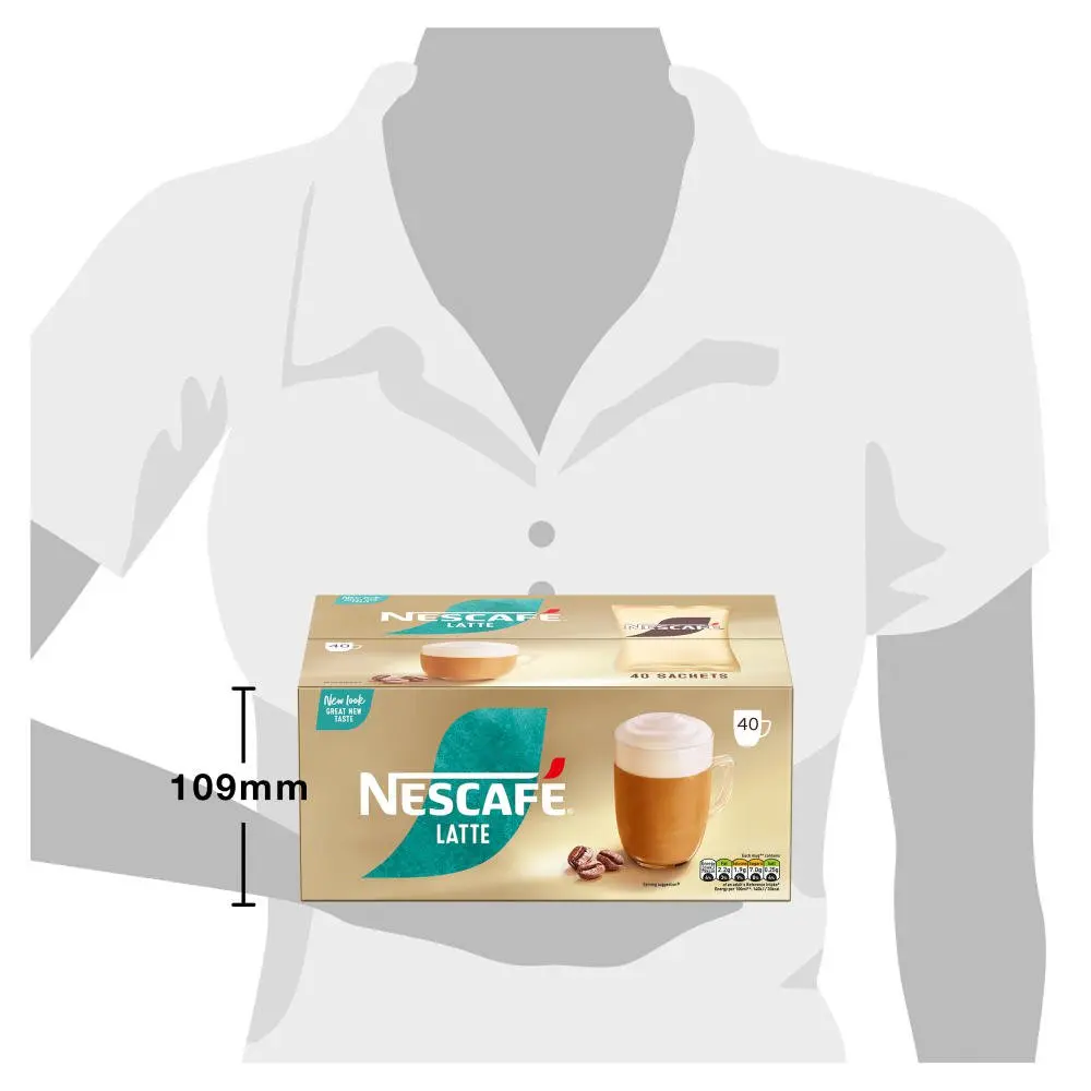 Nescafe Latte Instant Coffee Sachets 1.8g (Pack 40) - 12579323