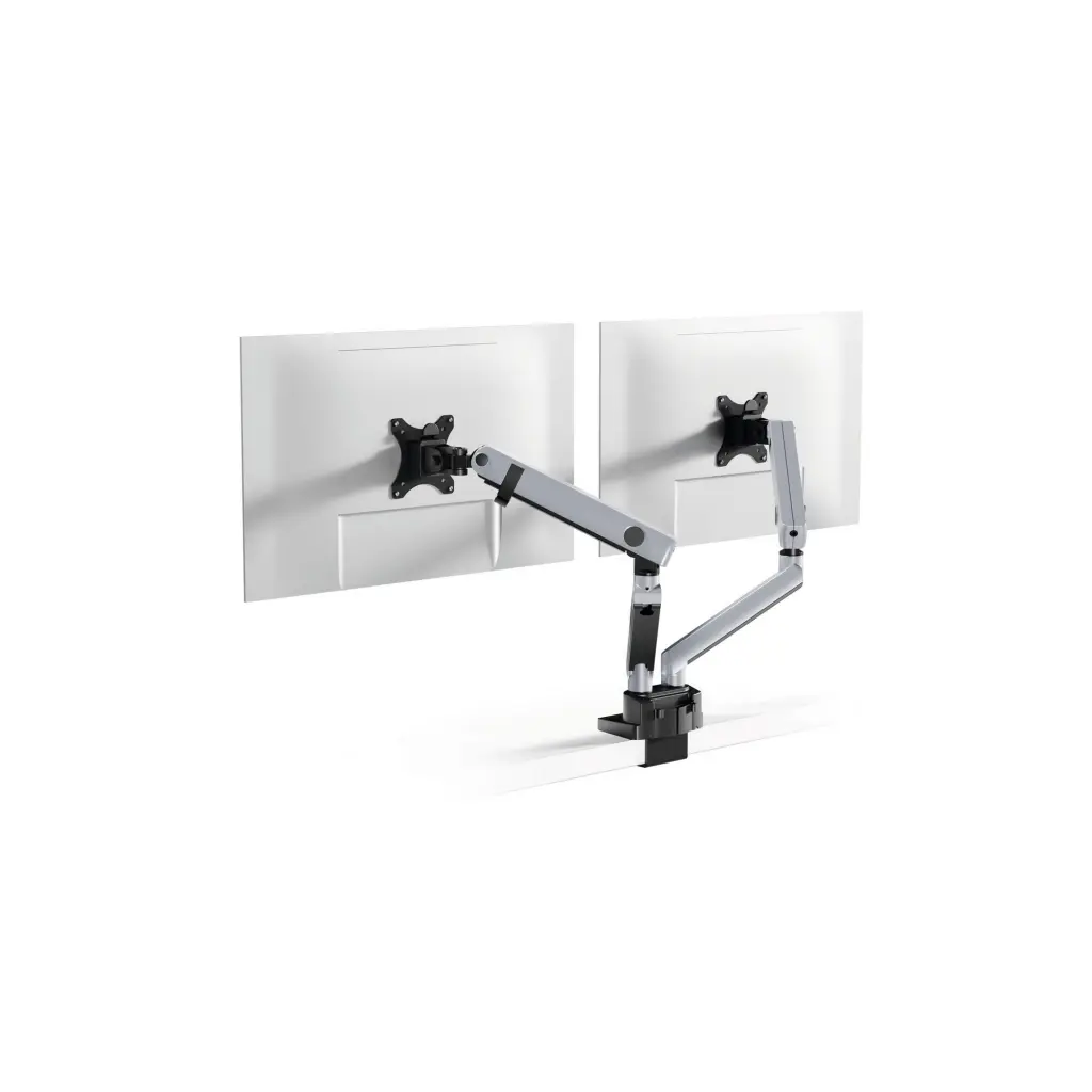 Durable SELECT PLUS 2-Screen Recycled Aluminium Monitor Mount - 509723 DD