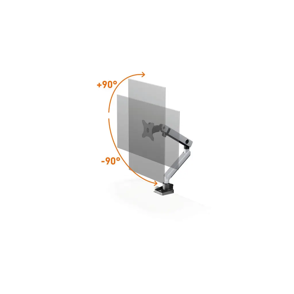 Durable SELECT PLUS 1-Screen Recycled Aluminium Monitor Mount - 509623 DD