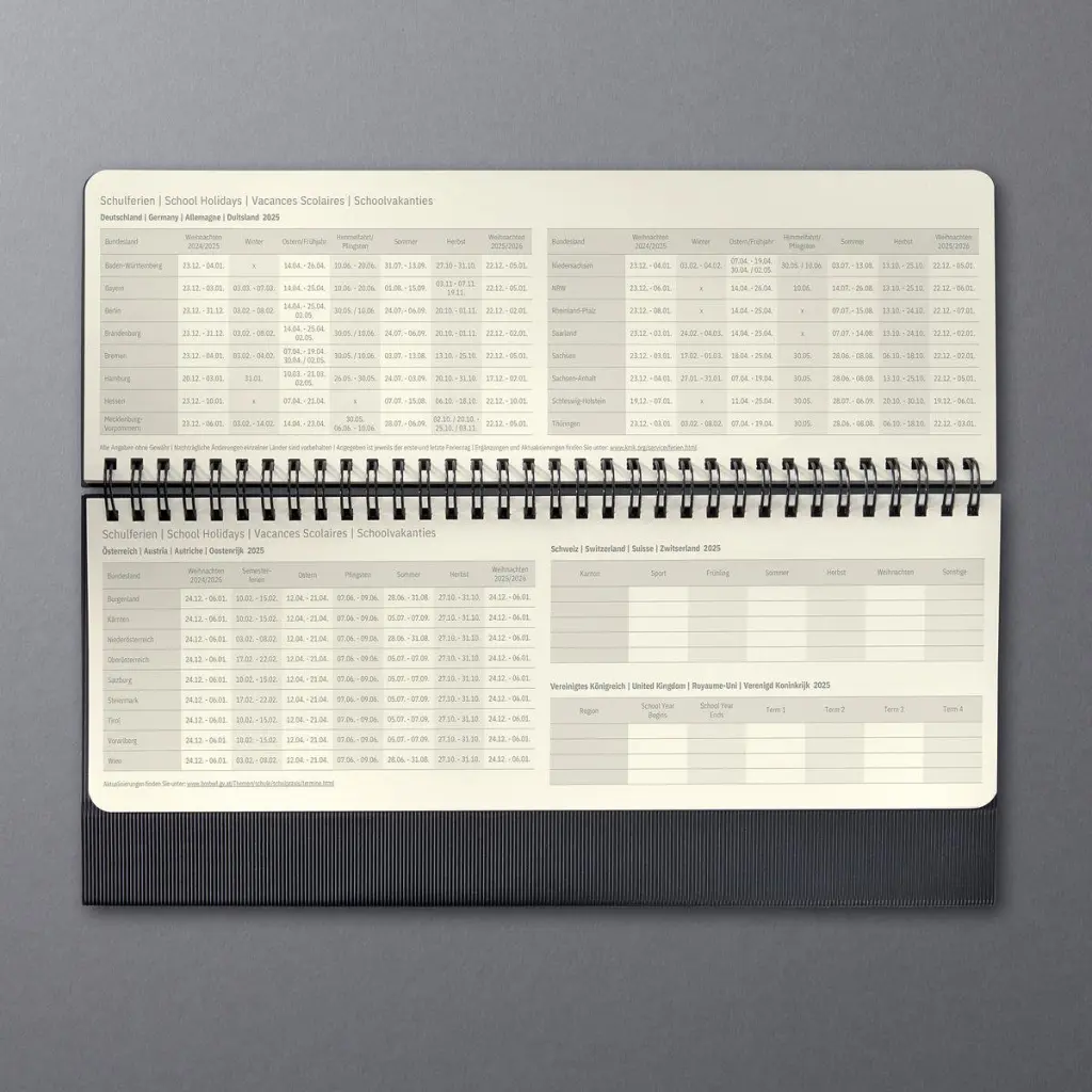 Conceptum Desktop Planner 2025 Hardcover Softwave Surface Hourly Appointment Week To View 300x143x18mm