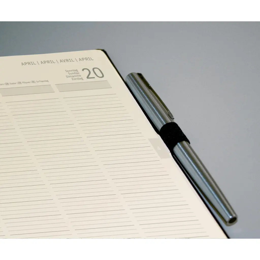 Conceptumm Appointment Diary 2025 A4+ Day Per Page Vertical Layout Hardcover Softwave Surface 225x315x20mm Black