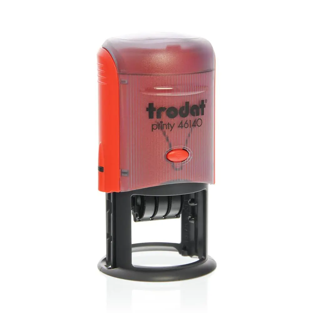 Trodat 46140 Self Inking Dater 40mm Red - 20491