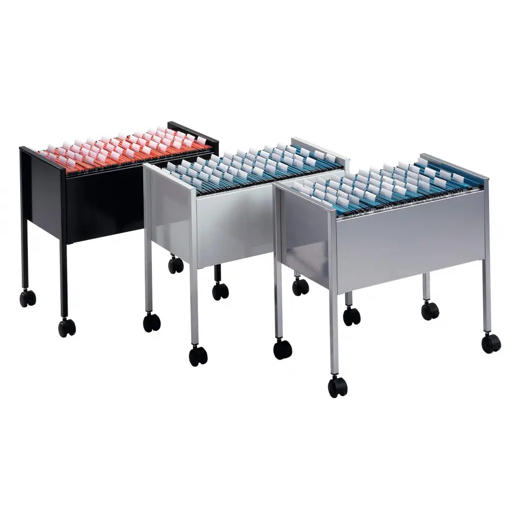 Durable Suspension File Trolley Cart Holds Up To 80 A4 Folders Grey - 309510 - 309510