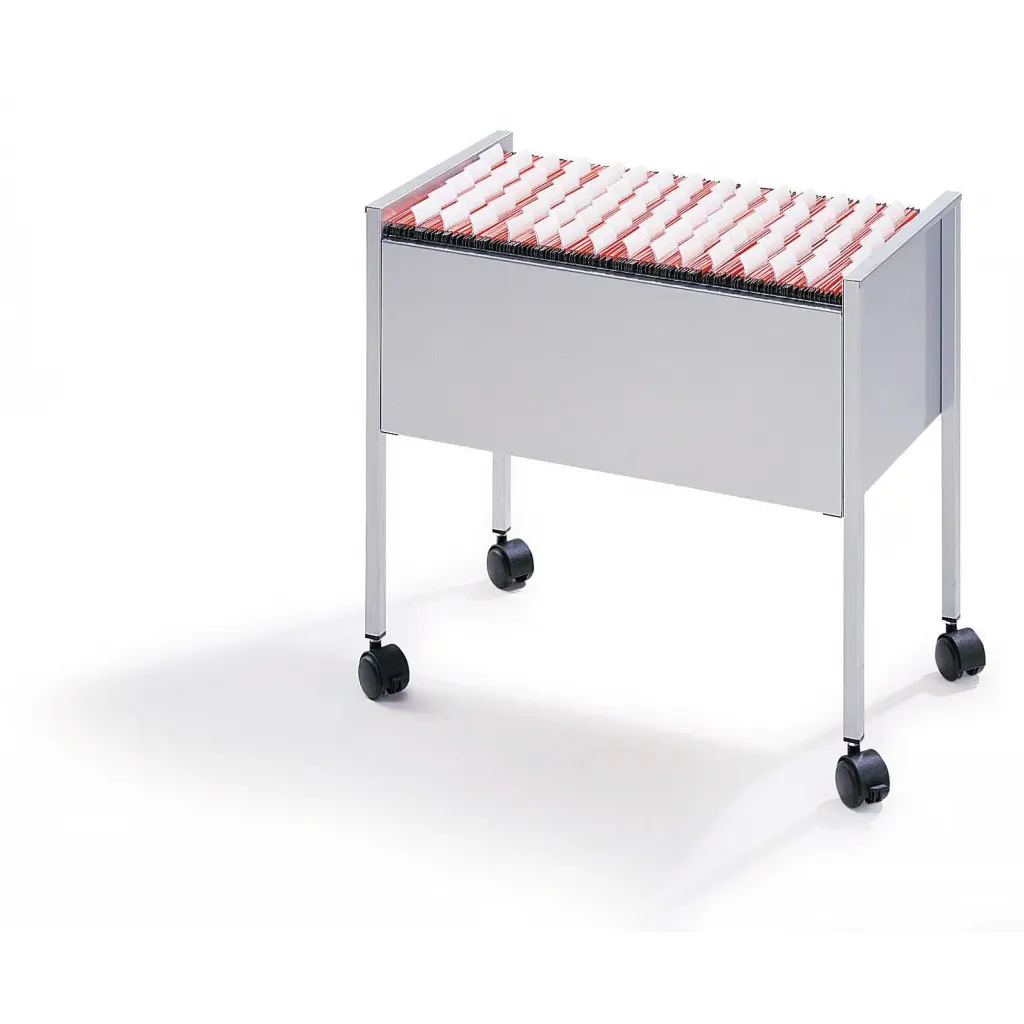 Durable Suspension File Trolley Cart Holds Up To 80 A4 Folders Grey - 309510 - 309510