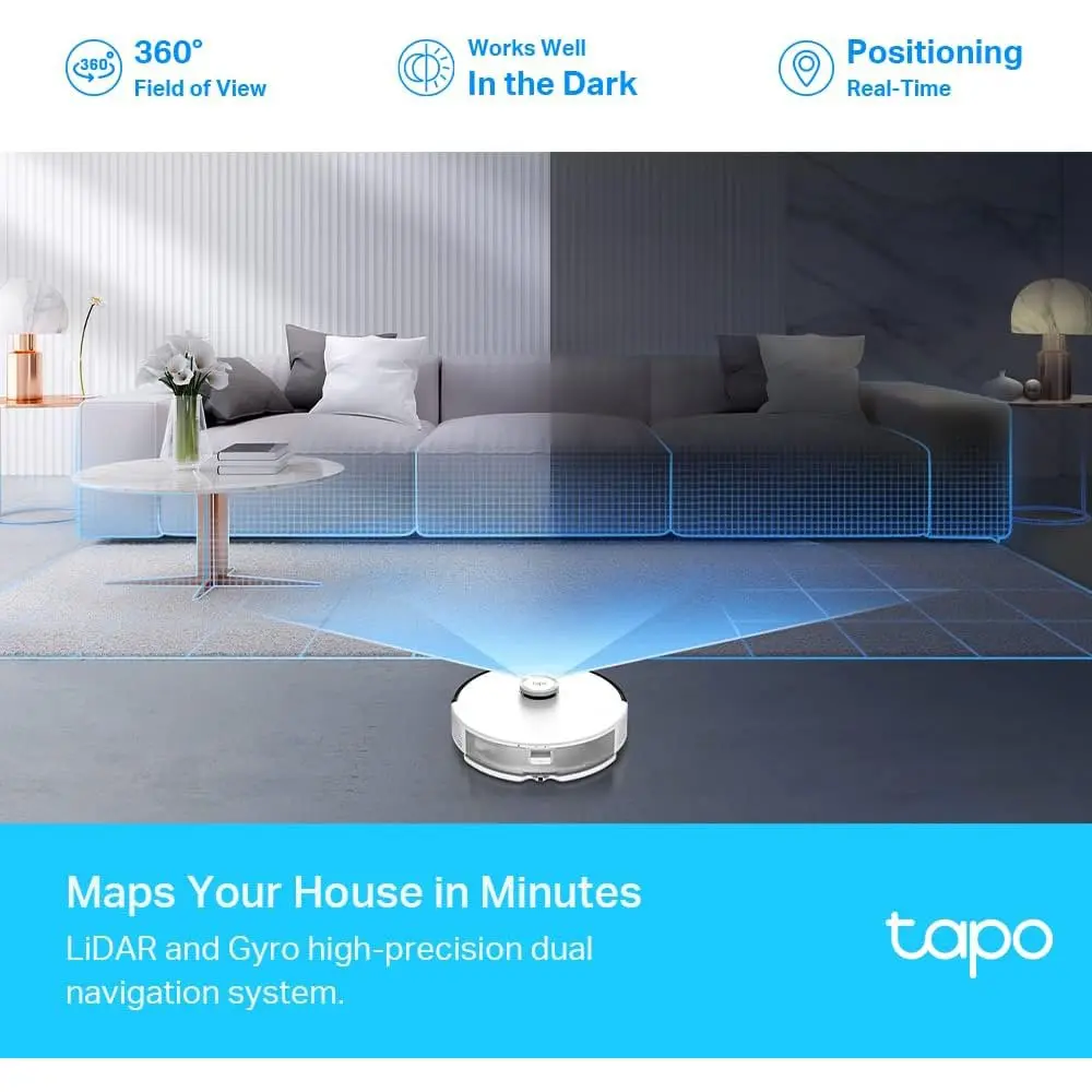 TP-Link LiDAR Navigation Robot Vacuum Cleaner and Mop