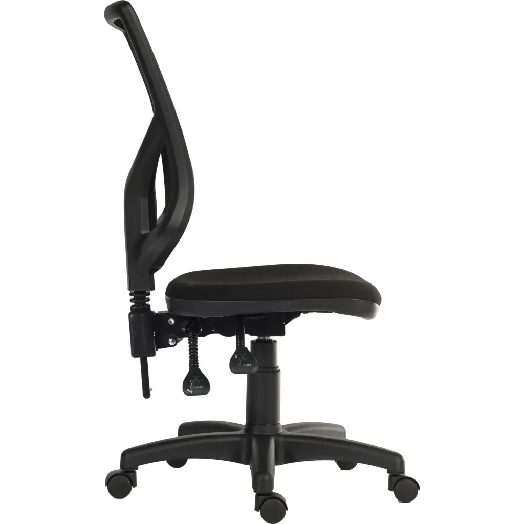 Teknik Office Vanguard Twin Lever Mesh Back Executive Task Operator Office Chair Without Arms Black - 6998