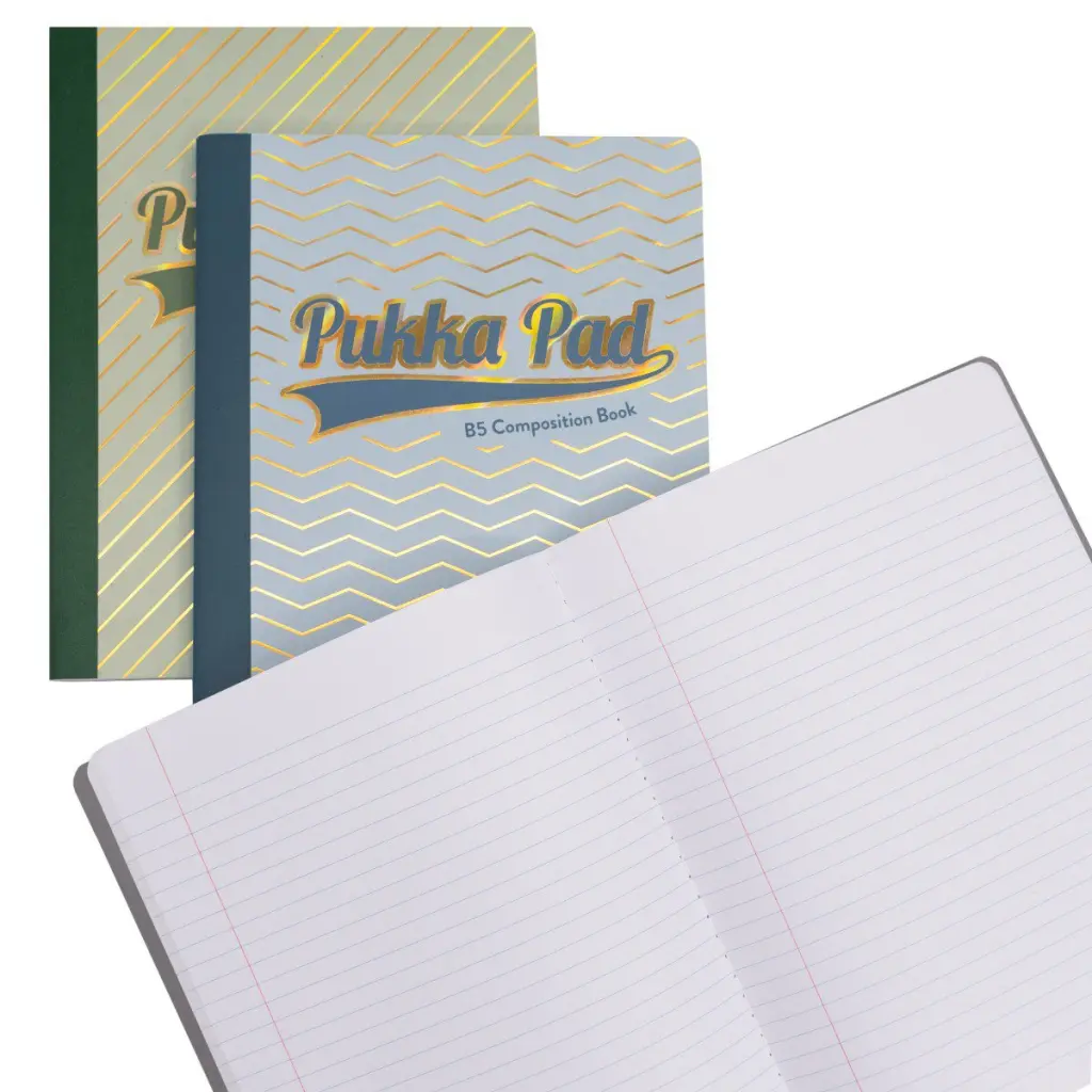 Pukka Haze Composition Book B5 Casebound 140 Ruled Pages With Margin 80gsm Paper Assorted Colours (Pack 3) - 9892-HZE