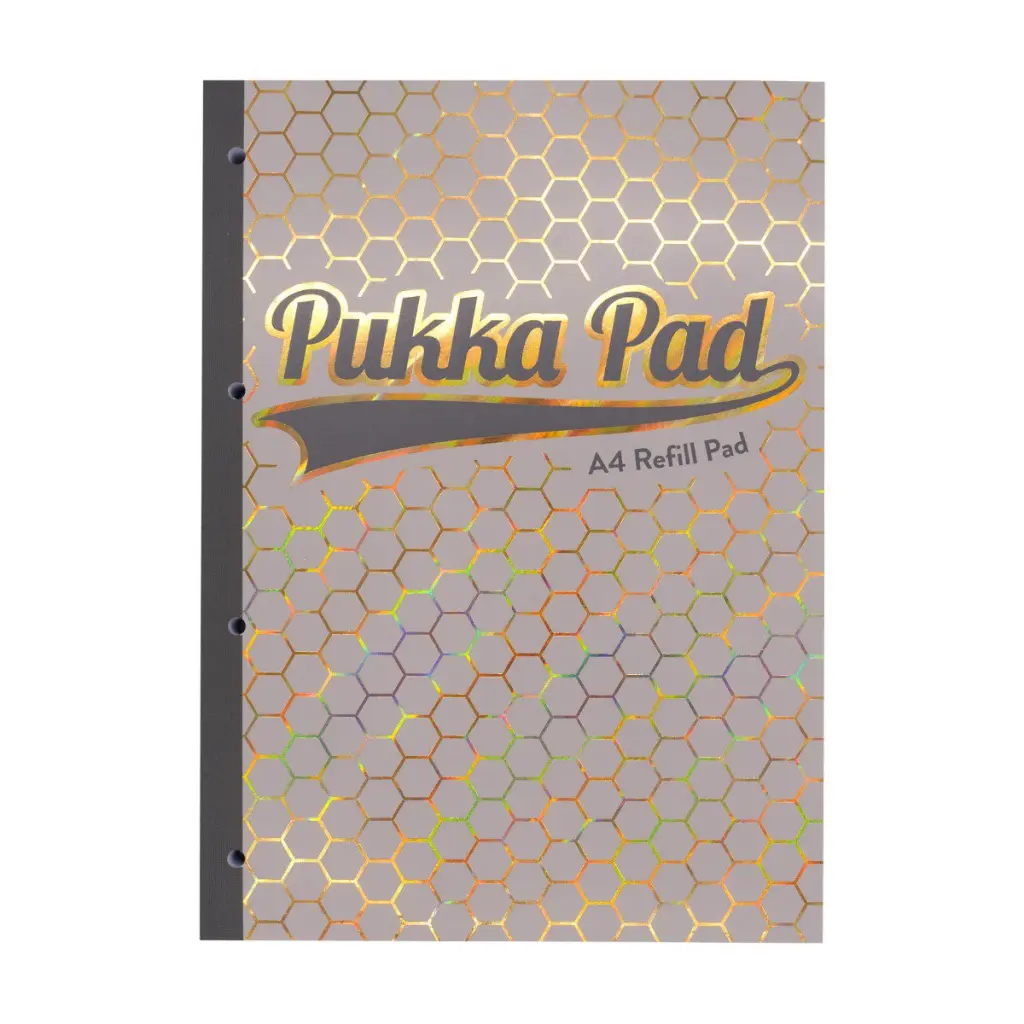 Pukka Haze Refill Pad A4 300 Ruled Pages With Margin 4 Hole Punched Sidebound Assorted Colours (Pack 3 - 9877(AST)-HZE